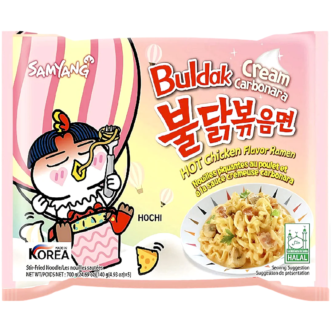 Samyang Buldak Cream Carbonara Hot Chicken Flavor Ramen 140g