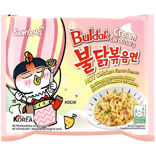 Samyang Buldak Cream Carbonara Hot Chicken Flavor Ramen 140g